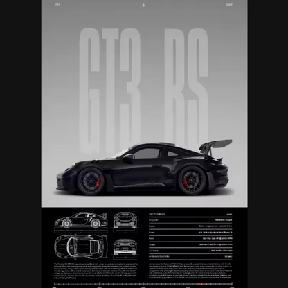 Póster Porsche GT3 RS