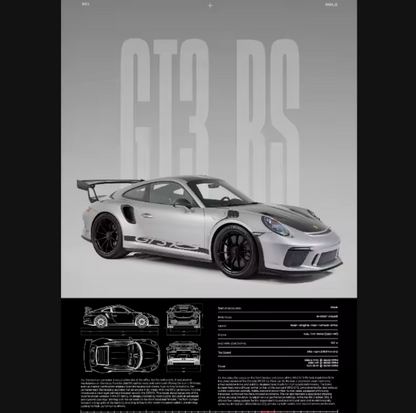 Póster Porsche GT3 RS