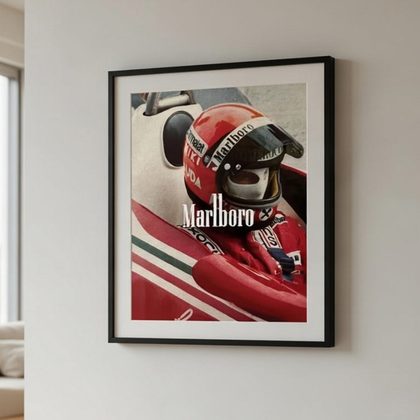 Póster F1 x Marlboro Vintage