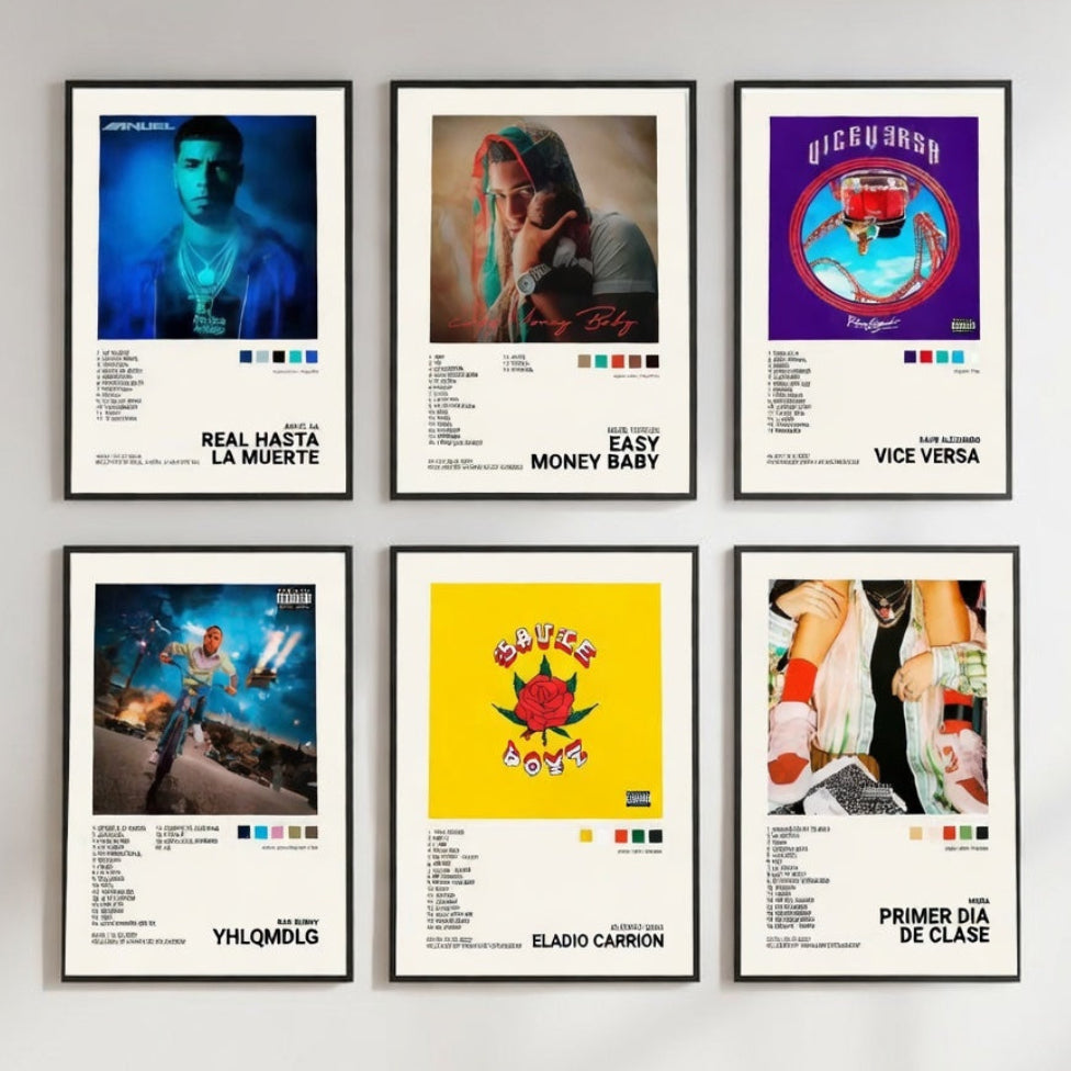 Póster Álbumes Reggaetón